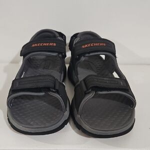 Skechers Tresmen Garo.Black and Grey Sandals Men's
